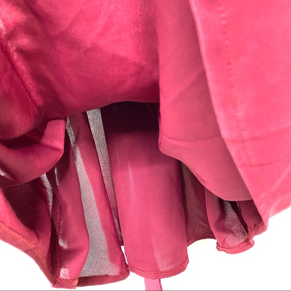 Burgundy Women’s Short Sleeve Knee Length Dress Belted Size 2XL Great Condition - Picture 8 of 9